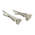 HFS(R) 10" Locking Sheet Metal Clamp - 2 Pack Welding Locking Plier ，Heavy Duty High Carbon Steel with Nickel Plating for Secure, Distortion-Free Gripping