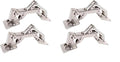 Qrity 2X Pack of Big Kitchen Cabinet Door Hinges Cupboard Door 170 Degree Hinges + 16 Fixing Screws - Large Angle Door Hinges - No Slot Required - Easy to Install (Pack of 2) - size: 2 Pcs Hinges (Pack of 2)