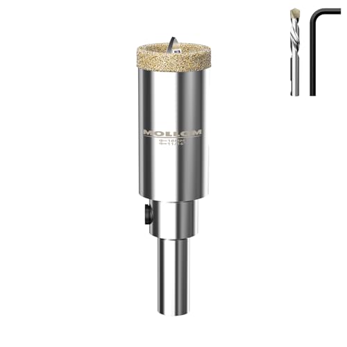 MOLLOM 11/16" (18mm) Diamond Hole Saw with 2 Pilot Drill Bit - size: 18mm | 11/16", style: Single Pack