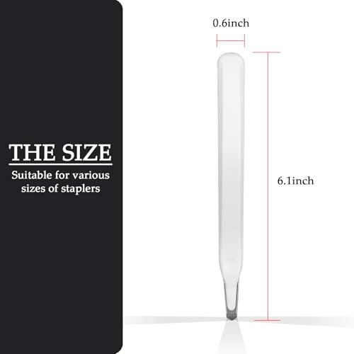 Magnetic Staple Remover, Ergonomic Design Staple Puller Remover Tool, Easy Staple Extraction, White, Suitable for Office, School, Home