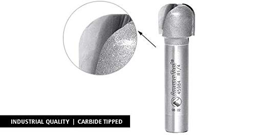 Amana Tool Bowl and Tray Plunge Router Bit, Carbide-Tipped, for Woodworking and CNC Routing, 45986, 1/4 Radius x 1-1/8 Dia x 5/8 x 1/2 Inch Shank - size: 45986 - 1/4 Radius x 1-1/8 Dia x 5/8 x 1/2