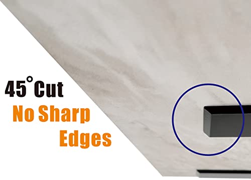 （2-Pack） Free Hanging T Shelf Bracket, Solid Heavy Duty Steel Knee Wall Hidden Granite Countertop Support Floating Bracket Hardware, Universal ,12 Inch , DIY Projects , Screws Included - size: 12