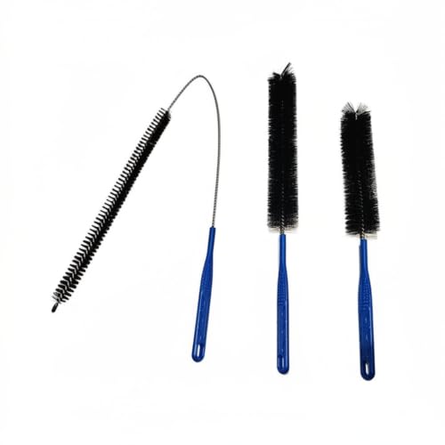 Flexible Drain Cleaning Brush 3PC, Long Reach Pipe Cleaner Brush with Nylon Bristles, Sink Drain, Bathroom Drain, Faucet, Straw, Bottle, Refrigerator Drain & Tube Cleaning Tool