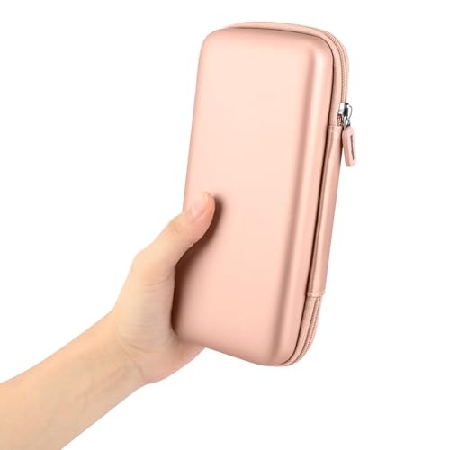 iMangoo Travel Essential Electronics Organizer Charger Case Carrying Pouch - color: Rose Gold, size: Large