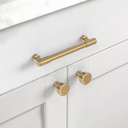 Asidrama Champagne Bronze Kitchen Cabinet Pulls,5 Inch,10 Pack - color: Champagne Bronze, size: 5" Hole Center