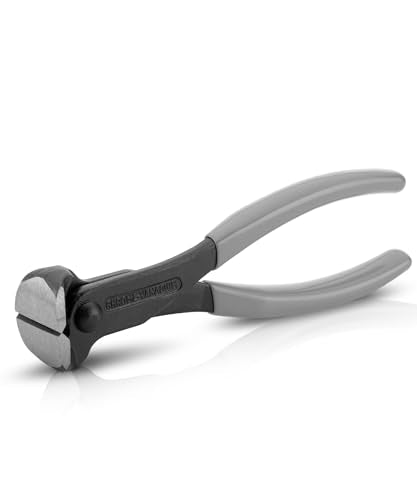 Bates- Nail Puller, 7 Inch, Gray, Nail Remover Tool, Cutting Pliers, Carpenter Tools, Staple Puller, End Cutting Pliers - color: Gray, size: 7", 1 Pack