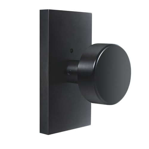 Black Door Knobs Matte Black Privacy Door Knobs Interior with Lock - color: Matte Black
