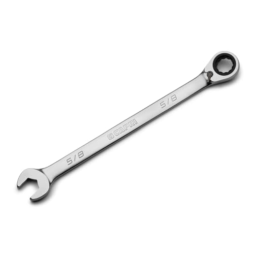 Capri Tools 5/8 in. 120-Tooth Ultra-Smooth Reversible Ratcheting Combination Wrench, XL Long Series, SAE, 12-Point - size: 5/8"