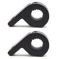 2Pcs LED Light Bar Mounting Brackets, Aluminum Alloy Tube Clamp Kit with Rubber Inserts for 0.75" 1" 1.25" Roll Cage & Bull Bar Universal Fog Light Mount for UTV ATV Motorcycle SUV Black - size: 2pcs 0.75“-1.25" Clamp Kit