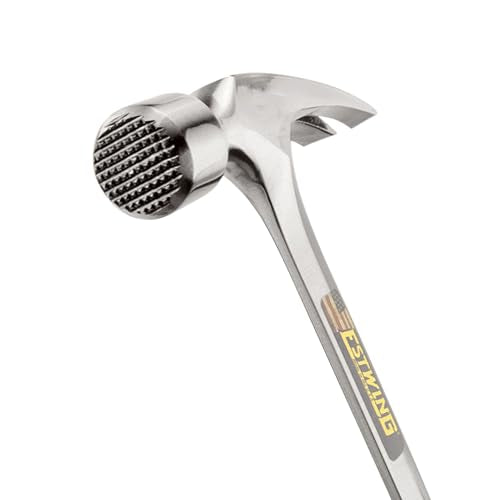 ESTWING Framing Hammer, 30oz Long Handle Straight Rip, Milled Face, E3-30SM - size: 30 oz, style: Milled Face