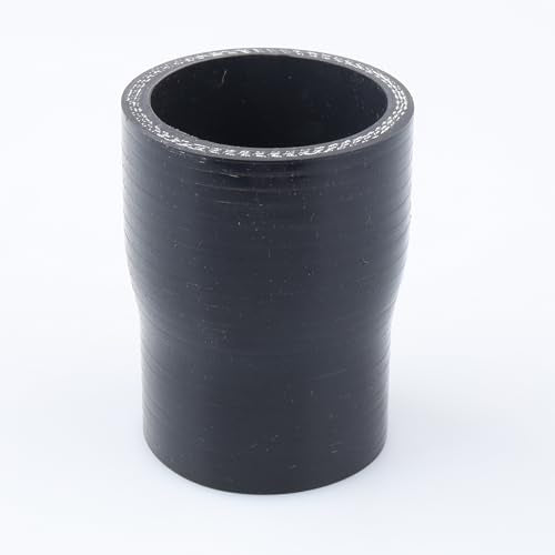 AC PERFORMANCE ID 1-7/8" to 1-5/8" Straight Silicone Hose Reducer Black - color: Black, size: ID 1-7/8" to 1-5/8" (48mm to 42mm)