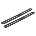 uxcell 2Pcs Adjustable Flat Mending Plate Support with Slot, 14.17 x 0.94 Inch Stainless Steel Slotted Straight Brace Brackets for Wooden Furniture, Black - size: 14.17 x 0.94 Inch