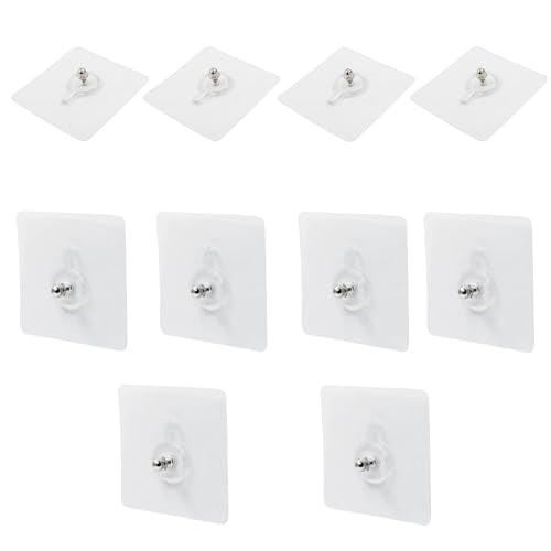 Hitefu Self-Adhesive Wall Hooks, 10pcs, 10mm - size: 10mm