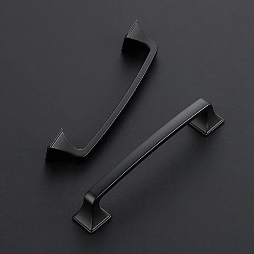 Ravinte Matte Black Cabinet Handles Cabinet Pulls, 5 Inch, 10 Pack - color: Matte Black, size: 5 Inch Hole Center