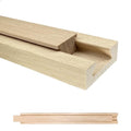 Wood Drawer Slides 18 Inches Bottom Mount Replacement, Solid Wooden Drawer Runners Center Guide Track Rail for Dresser Cabinet Drawer Repair, Cuttable for Old Drawers (1, L002(17.72"))