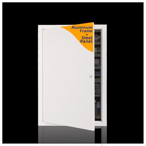 Metal Access Panel for Drywall - 12x16 inch - Wall Hole Cover - Access Door | 12x16" Wall Ceiling Access Panel for Plumbing/Drywall/Attic Door,Thicken 1mm Steel&Aluminum Frame,Outer Size 13.5"x17.5" - size: 12"Wx16"H