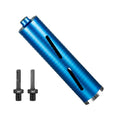 SALI Diamond Core Drill Bits 2 1/2" Diameter 10"/254mm Drilling Depth 5/8-11" Thread Core Bit Turbo Laser-Welded Segments for Cured Concrete with Brick, Block, Masonry, with Two Adapters - size: 2 1/2 inch