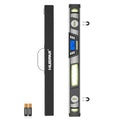 Huepar 48-Inch Digital Level, Professional Smart Precision Torpedo Level Tool, Bright LCD Display, Audible Alerts, Magnetic Bottom, IP54 Dust Water Resistant, with Carrying Case - size: 48 Inch Level
