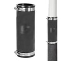 Fernco XL 1056-1502 1-1/2 in Flexible Pipe Coupling, Extra-Long 6.88 in DWV Sewer/Drain Connector, Fits OD 1.65–2.00 in, Cast Iron/PVC/Lead/Steel - size: 1.5" to 1.5"