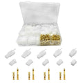 432PCS Car Electrical Wire Connectors Male Female Socket Plug Terminal Kit, 2.8mm 2 3 4 6 9 Pin Plug Housing Pin Header Crimp Wire Terminals Connector Assortment Kit for Car Motorcycle Boat