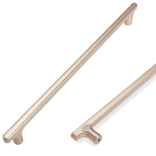 COTYKILEY 10 Pack 10 Inch(256mm) Champagne Bronze Cabinet Handles Gold Kitchen Cabinet Pulls Cabinet Door Handles Kitchen Cabinet Hardware Cupboard Drawer Pulls - color: Champagne Bronze, size: 10" Hole Center（256MM）