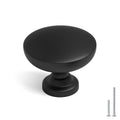 homdiy 25 Pack 1-3/16in Black Cabinet Knobs Dresser Closet Knobs - color: Black