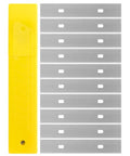 Bates- Replacement Scraper Blades, 4 Inch, 30 Pcs, Scraper Blades, Floor Scrapper Blade, Replacement Razor Blades, Carbon Steel Razor Blades, Paint Scraper Blades, 4 Inch Scraper Blades - size: 30 Pcs