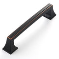 Amerdeco 10 Pack Oil Rubbed Bronze Cabinet Pulls 5 Inch(128mm) Hole Center Cabinet Hardware Kitchen Cabinet Handles for Bathroom Drawer Pulls Dresser Pulls ZH0010 - color: Oil Rubbed Bronze, size: 5"/128MM Hole Center