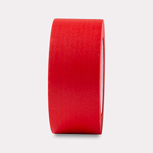 Lichamp Wide Red Painters Tape 2 inches, 1pc Medium Adhesive Red Masking Tape, 1.95 inches x 55 Yards - size: 1.93 inches