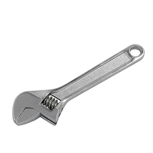 4 inch Small Adjustable Wrench Silver, Mini Size Spanner, Tiny Tool - color: Silver, size: 4"