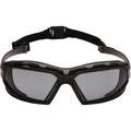 Pyramex Safety Highlander XP Eyewear, Frame/Indoor-Outdoor Mirror Anti-Fog Lens - color: Black-gray Frame/Gray Anti-fog Lens