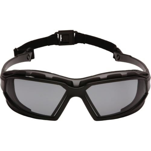 Pyramex Safety Highlander XP Eyewear, Frame/Indoor-Outdoor Mirror Anti-Fog Lens - color: Black-gray Frame/Gray Anti-fog Lens