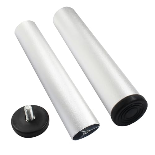 Murtenze 8 Inch Metal Furniture Legs, Silver - color: Silver, size: 8 inch