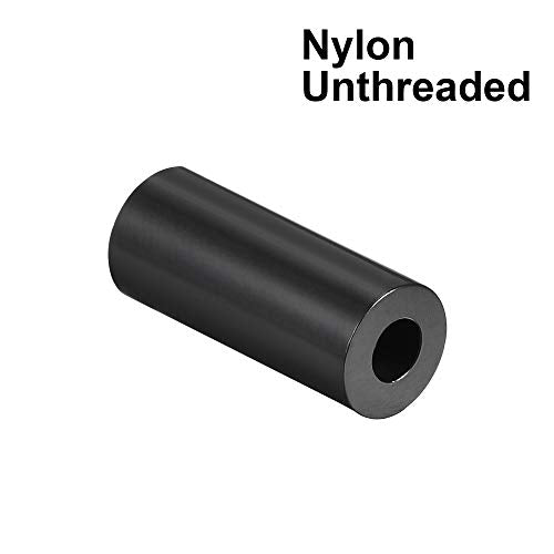 uxcell Nylon Round Spacer Washer 3.2mm ID 7mm OD 13mm Height for M3 Screws Black 100Pcs - size: 3.2mmx7mmx13mm
