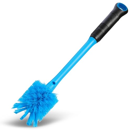 MOSOLAN 2-in-1 Bottle Brush and Straw Cleaner Brush, Breezy Blue, 1 Pack - color: Breezy Blue, size: 1 Count (Pack of 1)