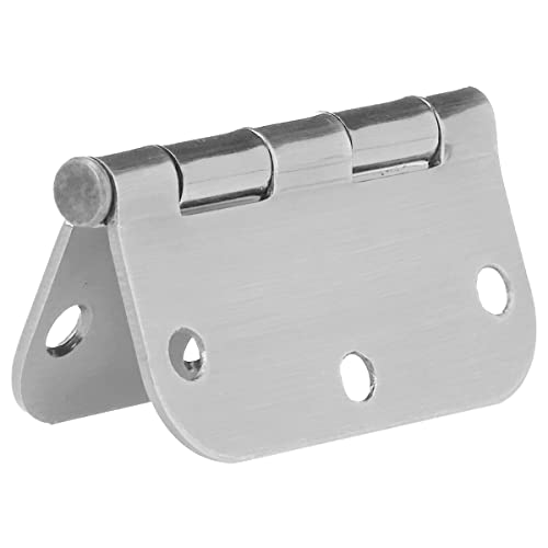 Amazon Basics Rounded Interior Door Hinges with Screws, 3.5" x 3.5", Satin Nickel, Curved Corners, 18-Pack - color: Satin Nickel, size: 18 Pack