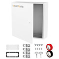 TOCRETOARE Outdoor Electrical Junction Box, 24x 24 x 8' ' NEMA 4X Enclosure Box, Wall Mounted IP66 Waterproof & Dustproof Lockable Metal Junction Box - size: 24"x24"x8"