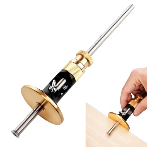 Wheel Marking Gauge, Aluminum Alloy Scriber Woodworking Mortise Parallel Scribing Tool Dovetail Scribing Gauge for Woodworking Projects, 0.2 Mm Precision, Rollable Blade