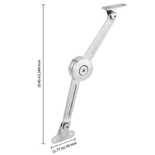 KEILEOHO Set of 4 Soft Close Lid Stay Hinges, Folding Lid