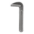 HARFINGTON Pipe Wrench Hook Jaw 48" Plumbing Wrench Replacement Jaws Carbon Steel for 48" Adjustable Wrench - size: 48"