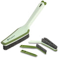 3-in-1 Detail Cleaning Brush, Crevice Grout Brush, Green - color: Green