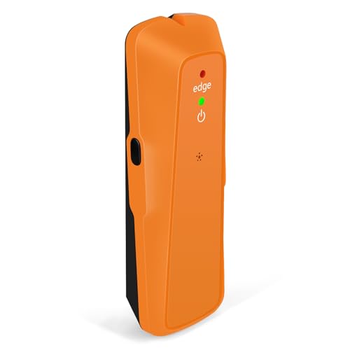 Stud Finder Wall Detector, Electronic LED Sensing Scanner with Audio Alert and Marking Notch for Drywall Plywood Shock Plastic Yellow 1 Pack - color: Orange