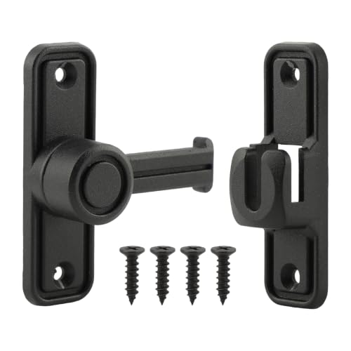 Sliding Barn Door Lock, 90°/180° Swing Slide Lock, Zinc-Alloy