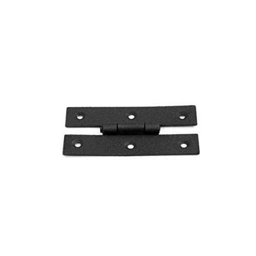 Renovators Supply Flush Mount Cabinet Hinges - Wrought Iron H Hinges for Cabinet Doors - Heavy Duty Cabinet Door Hinges - Kitchen Cupboard Hinges - Colonial Hinges for Home Improvement - Pack of 40 - size: Pack of 40
