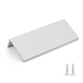Rergy 10 Pack 3" Cabinet Pulls Brushed Nickel Finger Pulls for Cabinets - color: Brushed Nickel, size: Hole Center: 3in(76mm)