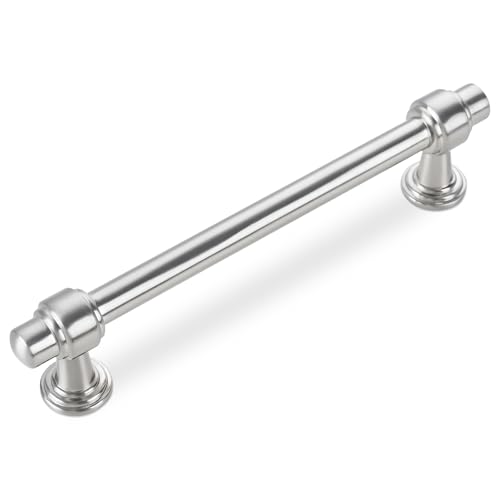 10 Pack Brushed Nickel Cabinet Pulls 5 Inch(128mm) Kitchen Cabinet Handles Cabinet Hardware for Drawer Pulls - color: Brushed Nickel, size: 5" Hole Center(128mm)