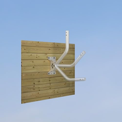 CEKAY J-Pole Mount for Antenna & Weather Station, 1.25 x 16.55 in, White - size: 16.5"