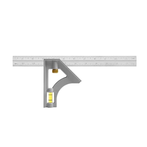 Johnson Level & Tool 415 Structo-Cast Combination Square, 12", Silver, 1 Square - style: Structo Cast Combination