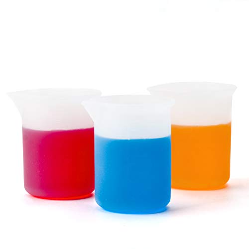 Gartful 250ml & 100ml Silicone Measuring Cups, Silicone Mixing Cups for Epoxy, Resin Arts, Glue, Jewelry Casting Molds, Acrylic Paint Pouring, Cup Making, Waxing, Crafts, Nonstick Reusable, Set of 6 - size: Large-250ml*2+100ml*4