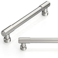 10 Pack Brushed Satin Nickel Cabinet Pulls 5 Inch(128mm) Kitchen Cabinet Handles Cabinet Hardware for Drawer Pulls - color: Brushed Satin Nickel, size: 5" Hole Center